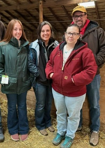 Visiting lambing camp