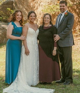 Bankes family at Audrey's wedding, September 2025